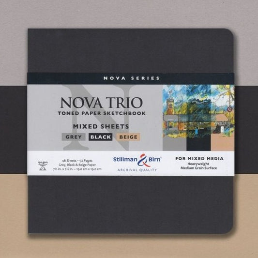 Stillman and Birn NOVA Trio Sketchbook Softcover Square 7.5 x 7.5 inch