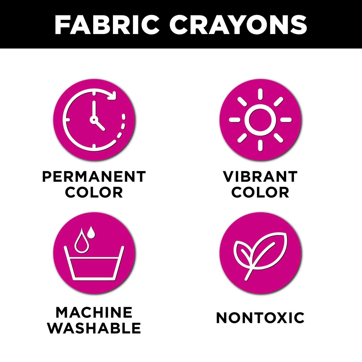 Tulip Fabric Crayon Basics Pack of 2 image 3