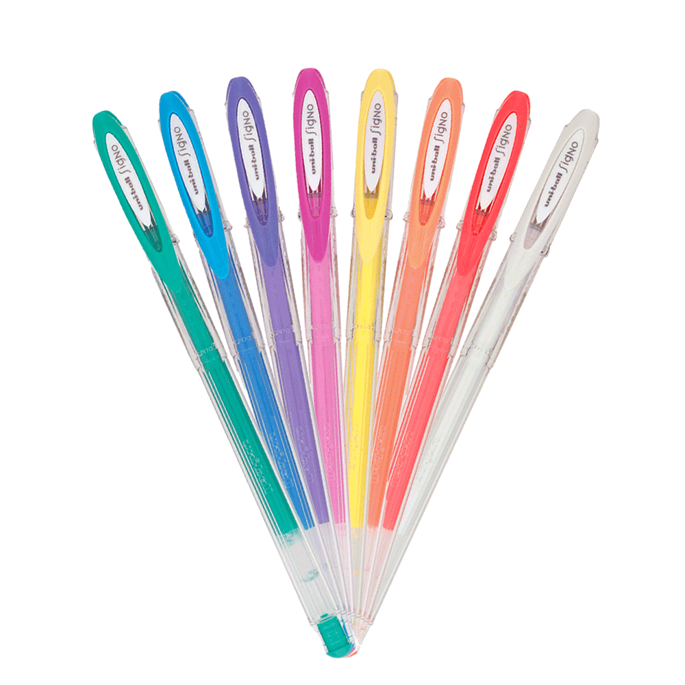 Uni-ball Angelic Gel Pen 0.7mm Set of 8