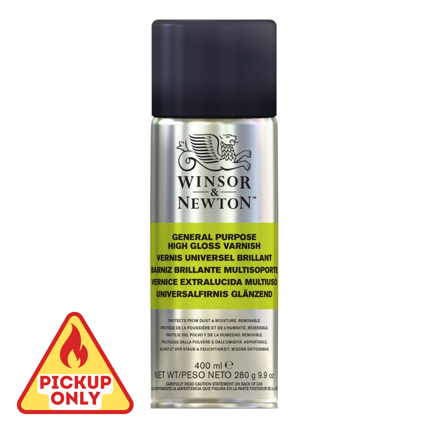 Winsor and Newton General Purpose Spray Varnish 400ml Gloss image 1