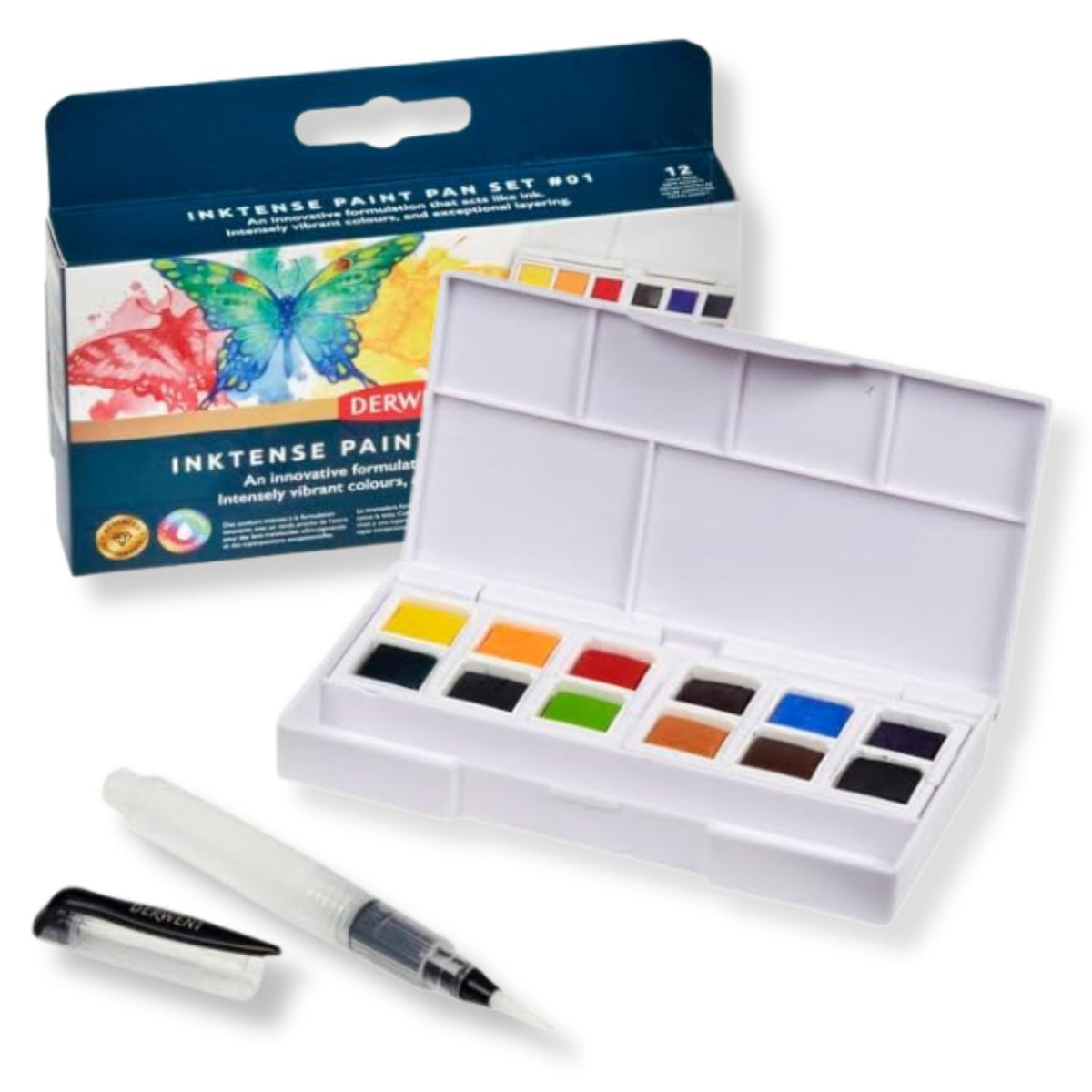 Derwent Inktense 12 Paint Pan Travel Set No.1 image 5
