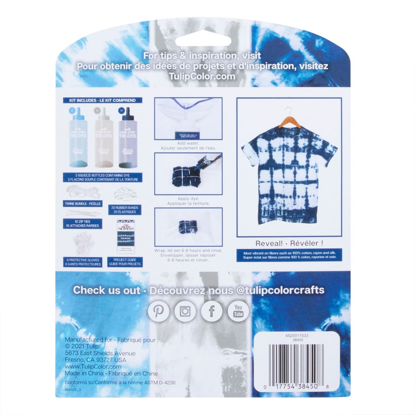 Tulip One Step Tie-Dye Kit 3 Colours - Shibori