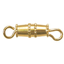 Jewellery Barrel Clasps Gold Pkt 3
