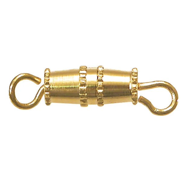 Jewellery Barrel Clasps Gold Pkt 3