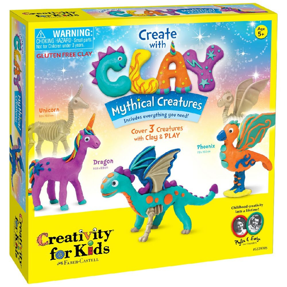 Faber-Castell Creativity for Kids Create with Clay Mythical Creatures