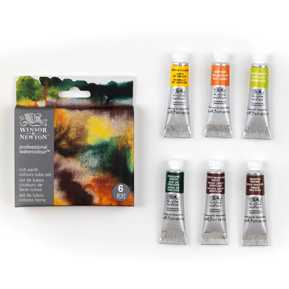 WN Prof. Watercolour Set 6x5ml Rich Earth