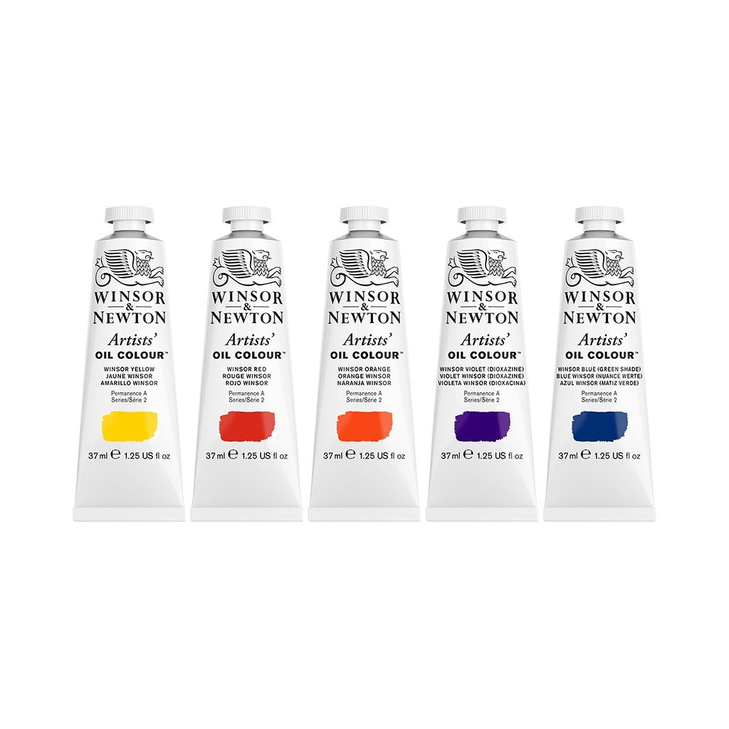 Winsor and Newton Artists Oil Colour Set 5x37ml