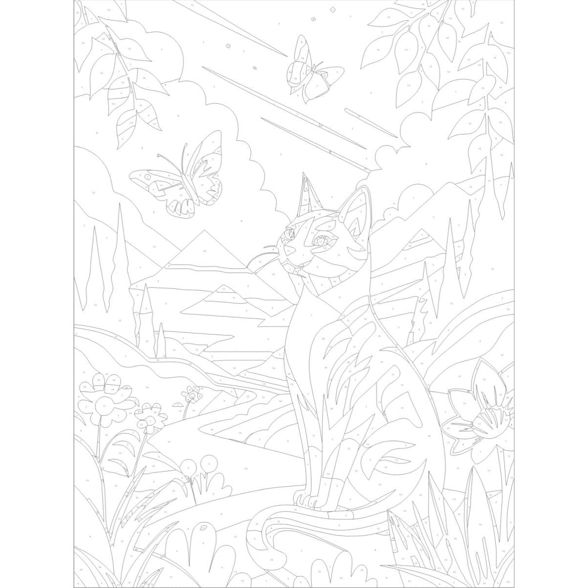 Byron Paint by Numbers Canvas - Kitty image 3