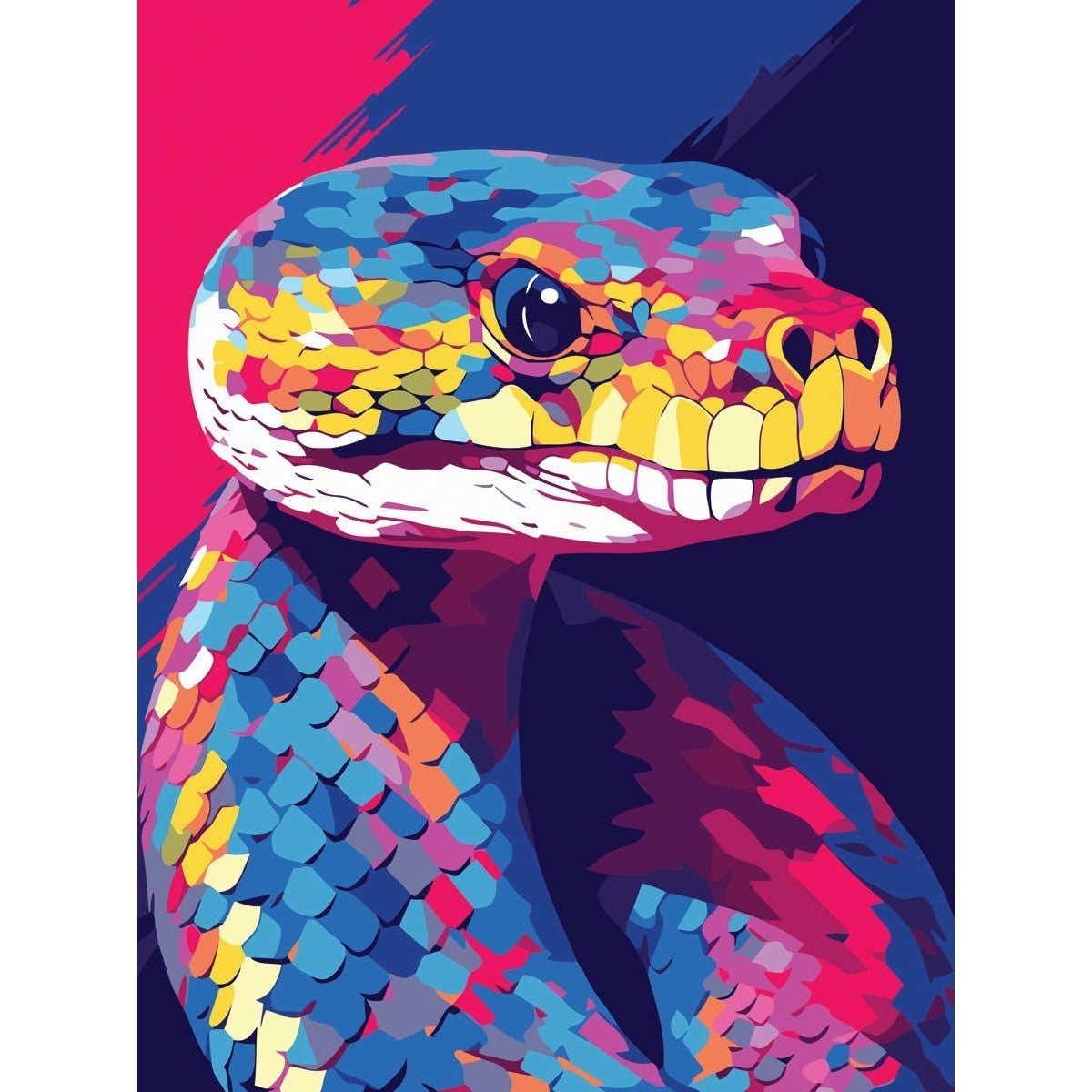 Reeves Paint By Numbers 12x16 inch - Serpent