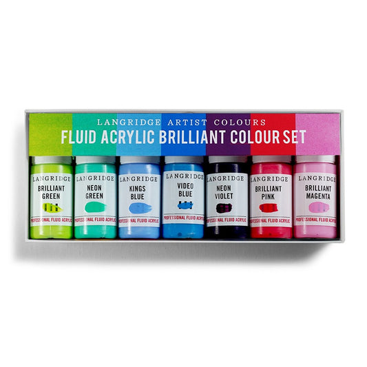 LANGRIDGE Fluid Acrylic Brilliants Set