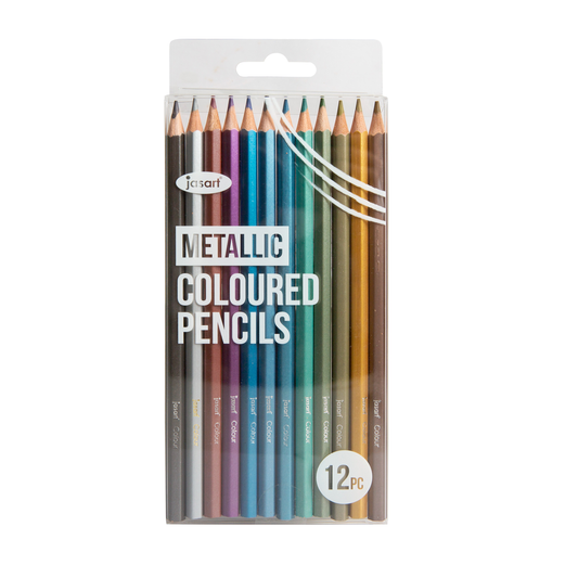 Jasart Coloured Pencil Trend Set of 12 - Metallic (FSC 100%)