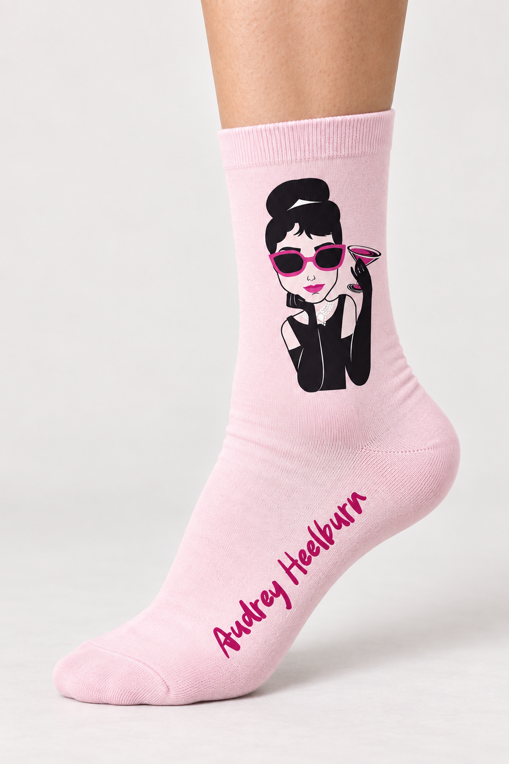 Da FEETci Art Socks - Audrey Heelburn AU 9-12