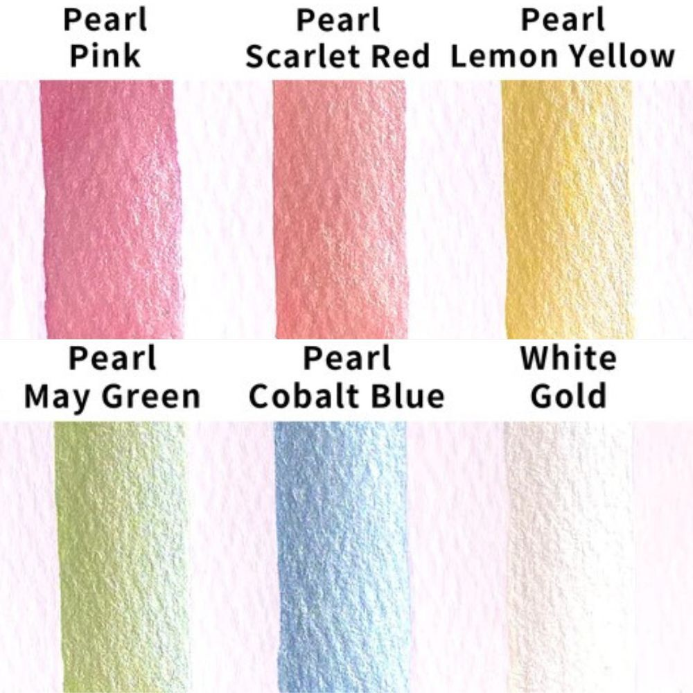 Kuretake Gansai Tambi Watercolours - 6 x Pearl Colours image 5