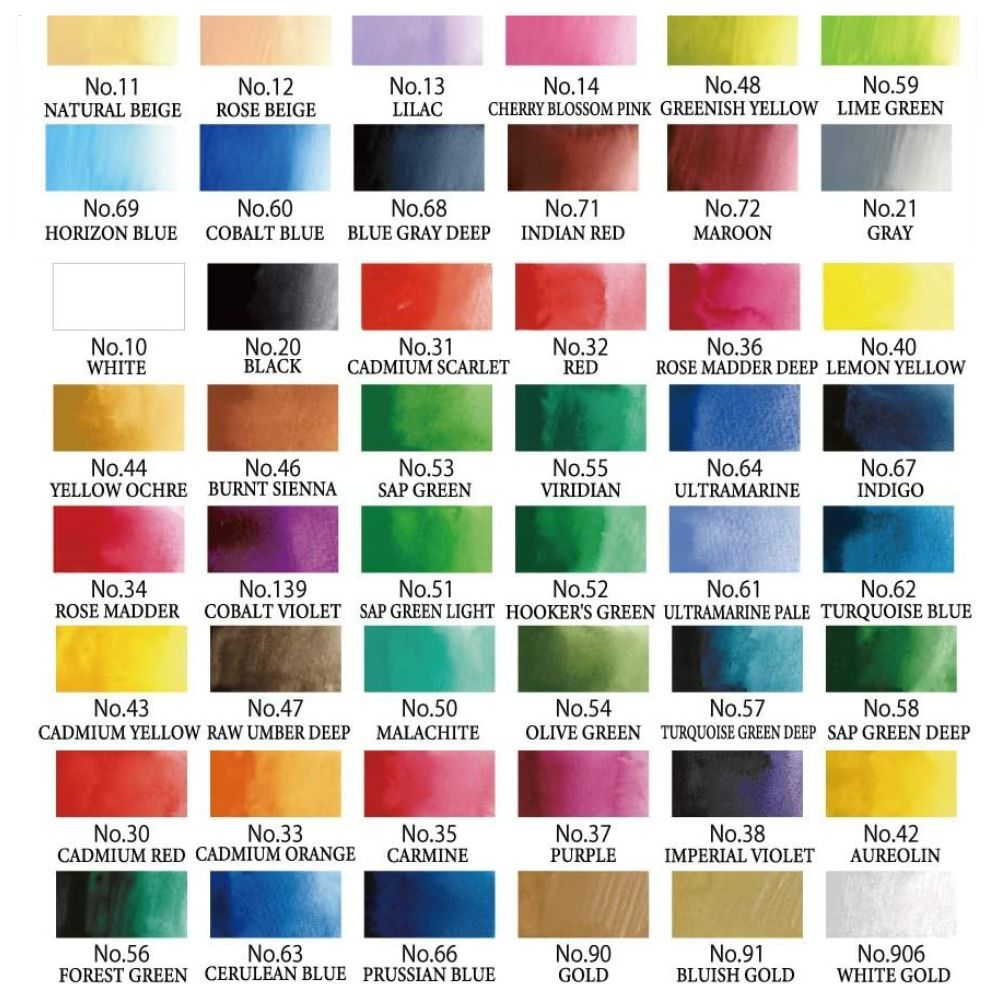 Kuretake Gansai Tambi Watercolour Set 48 Colours image 5