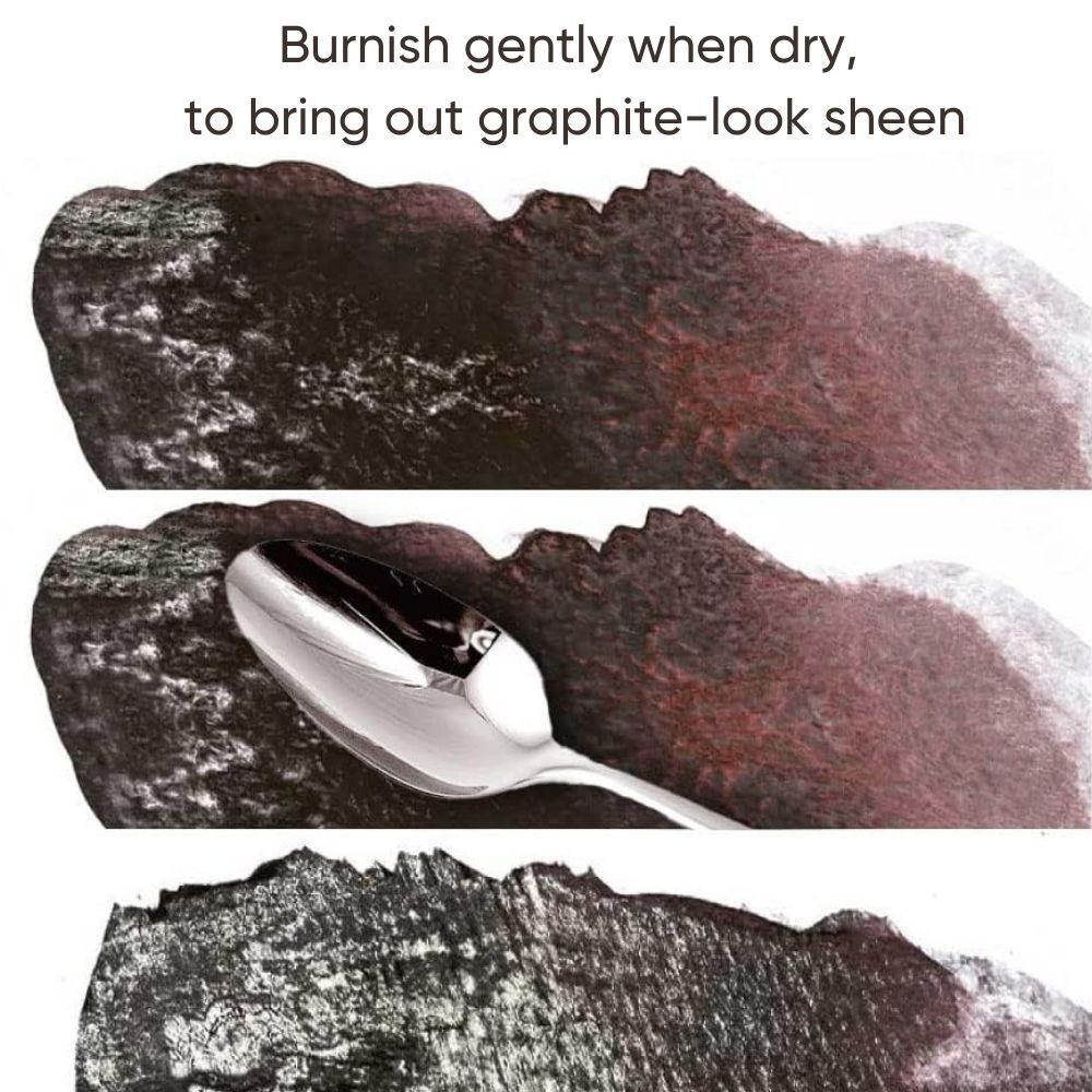 Kuretake Gansai Tambi Watercolours - 6 x Graphite Colours image 6
