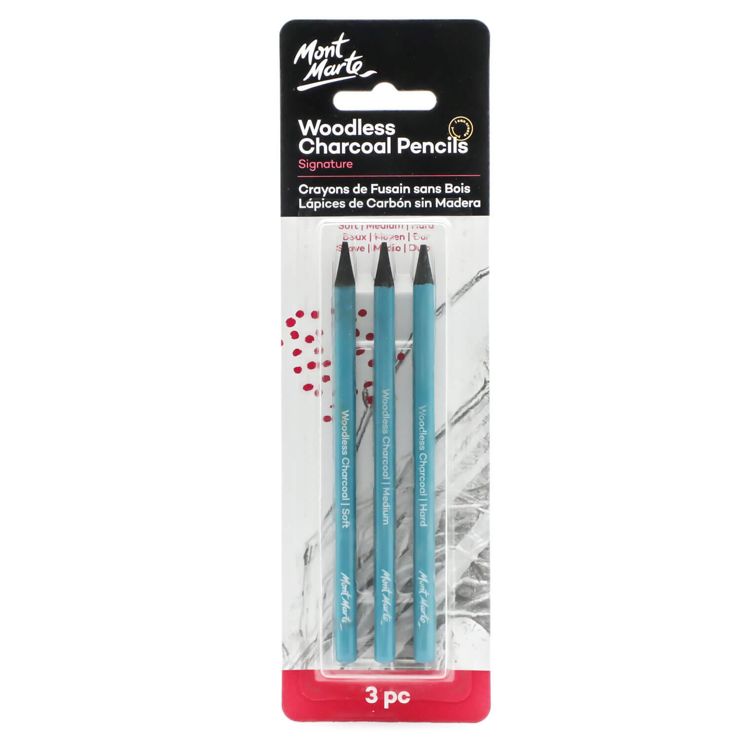 Mont Marte Woodless Charcoal Pencils 3pce image 7