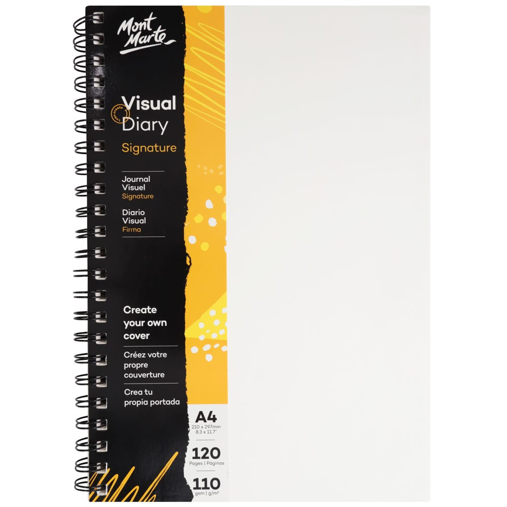 Mont Marte Visual Diary Paper Cover 120pge 110gsm A4 image 6