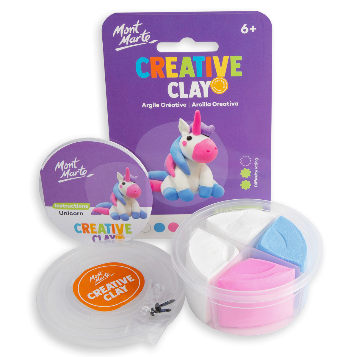 Mont Marte Creative Clay Make Me - Unicorn