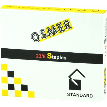 OSMER Heavy Duty Staples 23/8 Pkt 1000