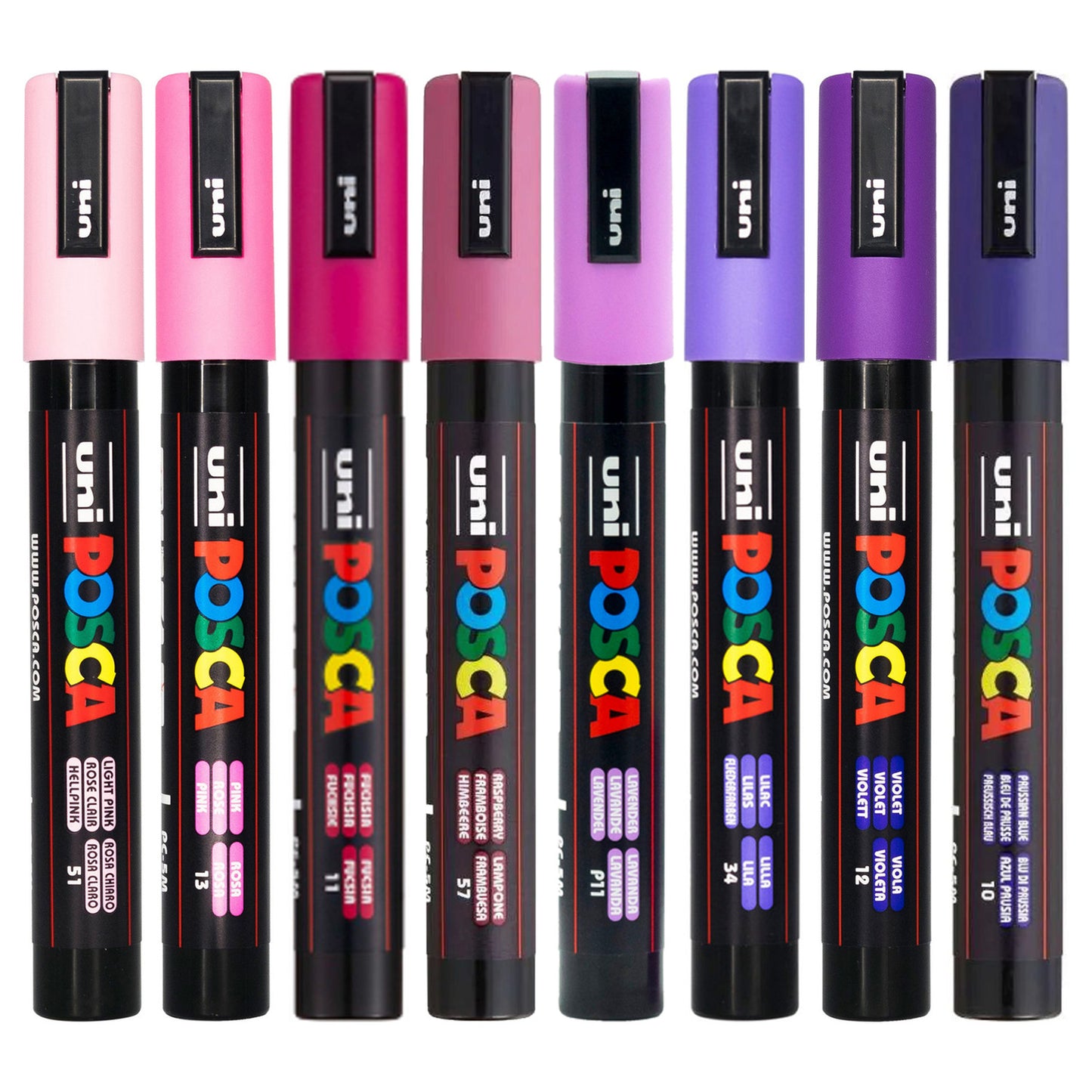 Posca 5M Aurora Colours Pack of 8