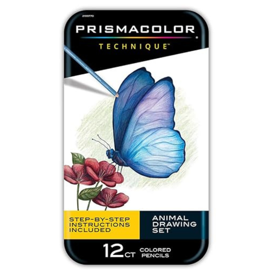 PRISMACOLOR Pencil Set of 12 - Animal Drawing Techniques