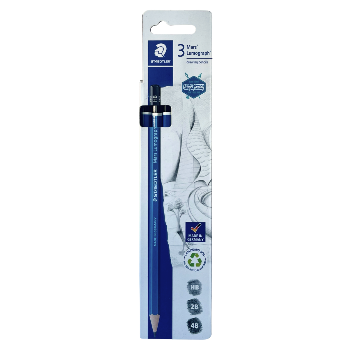 Staedtler Pencil Mars Lumograph 3pce