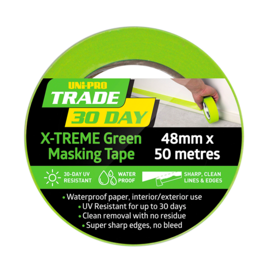 Uni-Pro 30-day Masking Tape Green 48mm x 50m Default Title