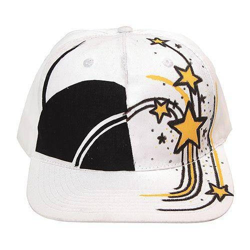 Zart White Fabric Cap