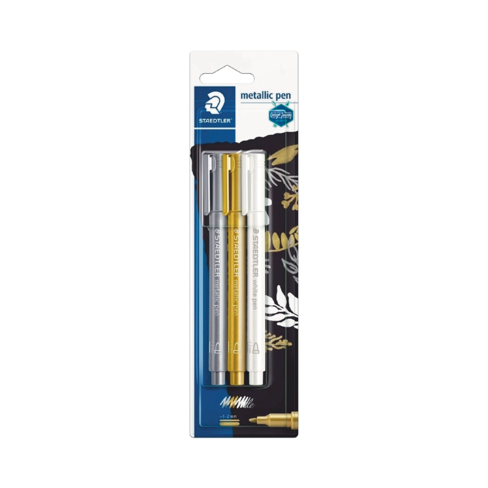 Staedtler Metallic Pen Set + White 3pc Default Title