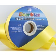 Tear and Curl Ribbon 32mm x 91m Yellow