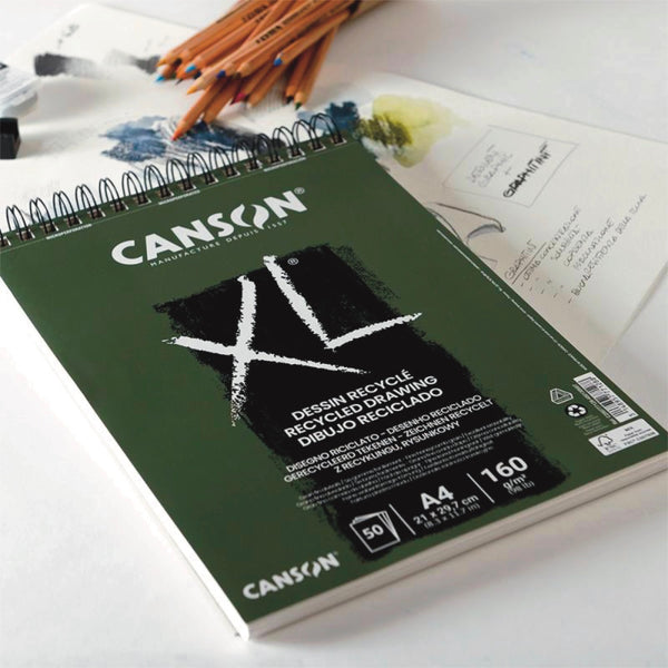 Canson XL Range 160 Pad - Spiral bound Recycled