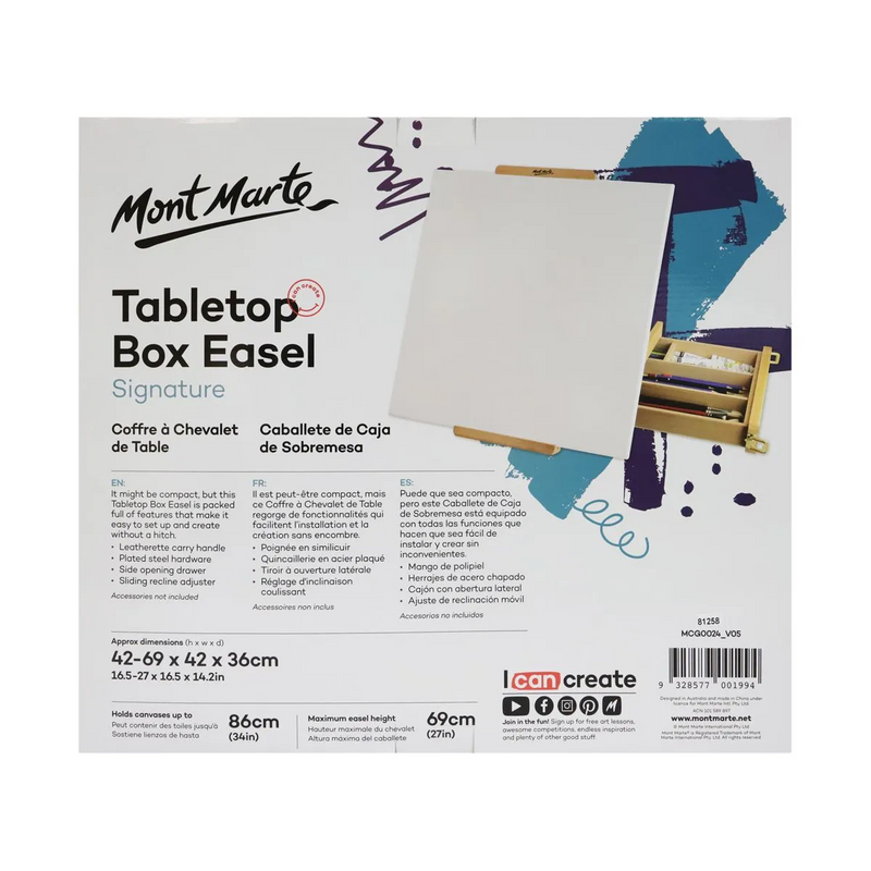 Mont Marte Signature Tabletop Easel with Drawer