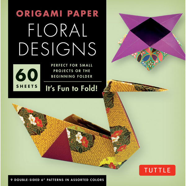 Origami Paper 17 x 17cm - Floral Designs