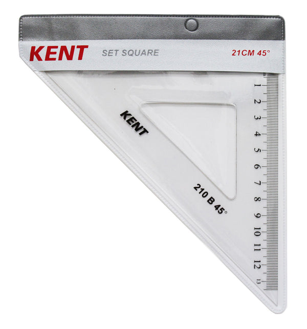 Kent Set Square 210mm 45 Degree