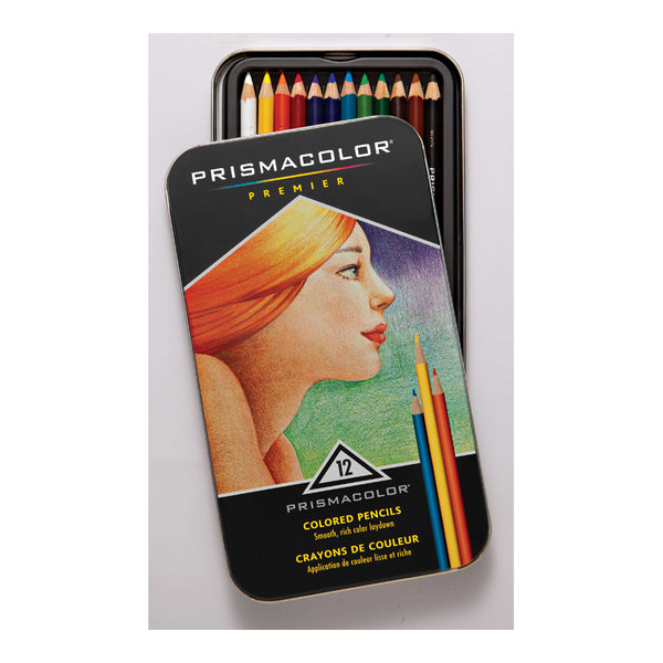 PRISMACOLOR Premier Coloured Pencil Tin of 12