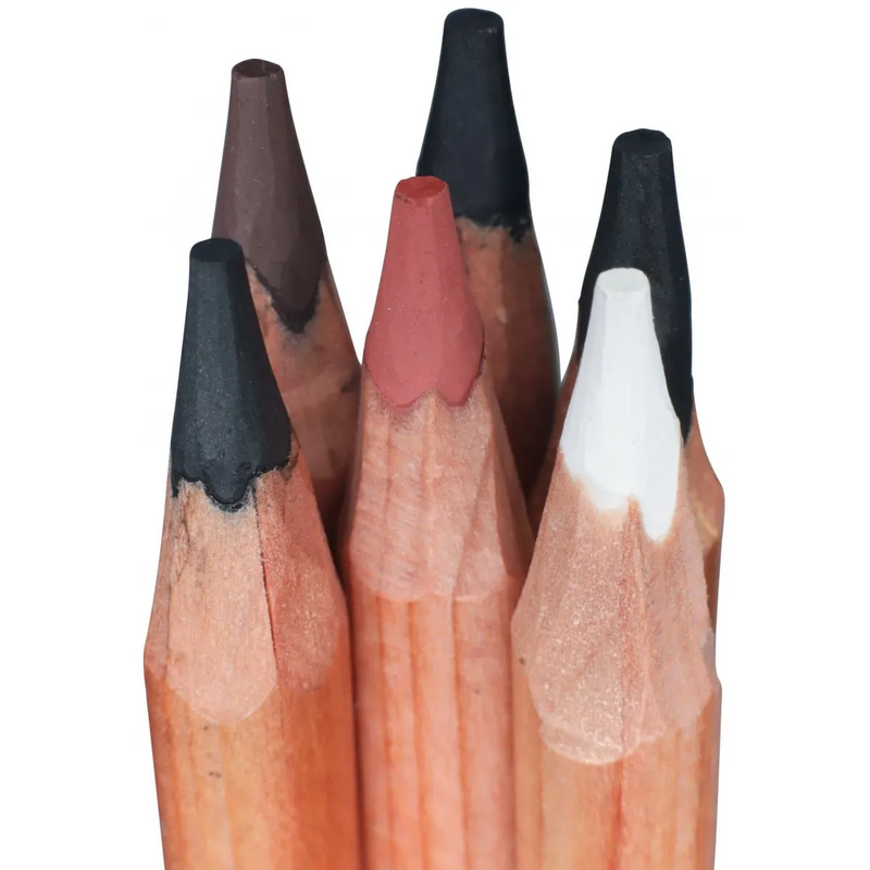 Mont Marte Coloured Charcoal Pencils 12pce