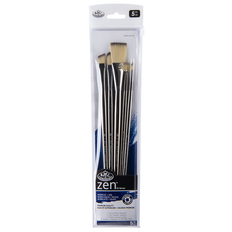ZEN Acrylic and Oil Brush Set of 5 - 532