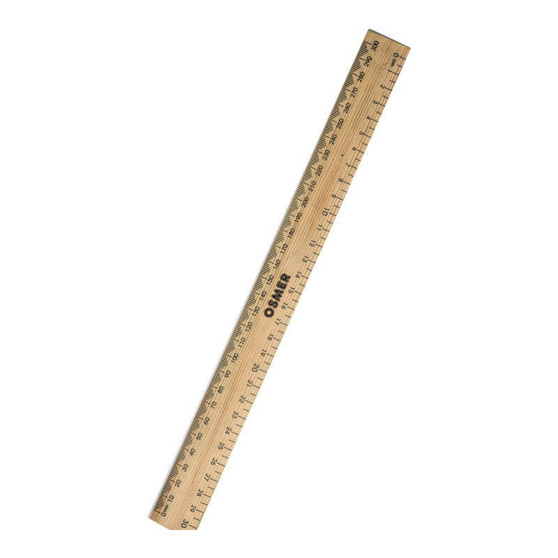 Osmer 30cm Wooden Ruler