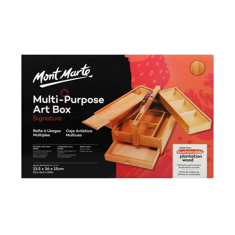 Mont Marte Multi-Purpose Wood Art Box