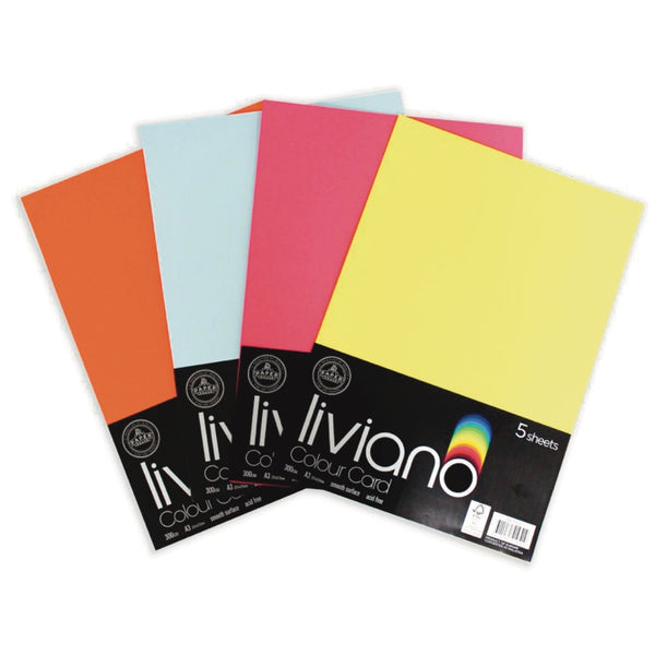 Liviano Heavy Card A3 300gsm Pack of 5