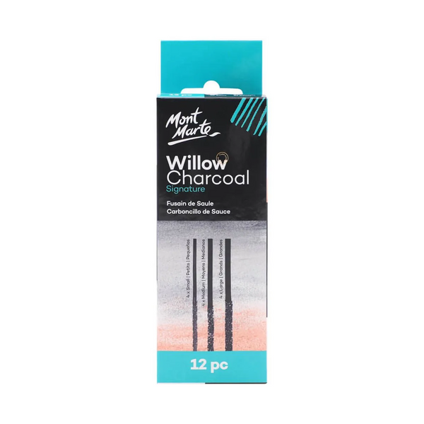 Mont Marte Willow Charcoal Pkt 12