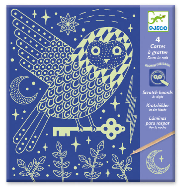 Djeco Scratch Cards - At Night