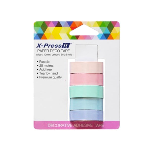 Xpress It Paper Deco Tape - Pastel