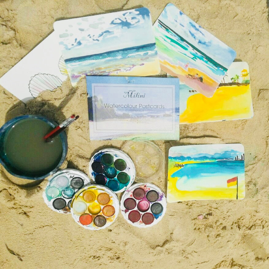 Milini Watercolour Postcards 300gsm Cold Press Pkt 12