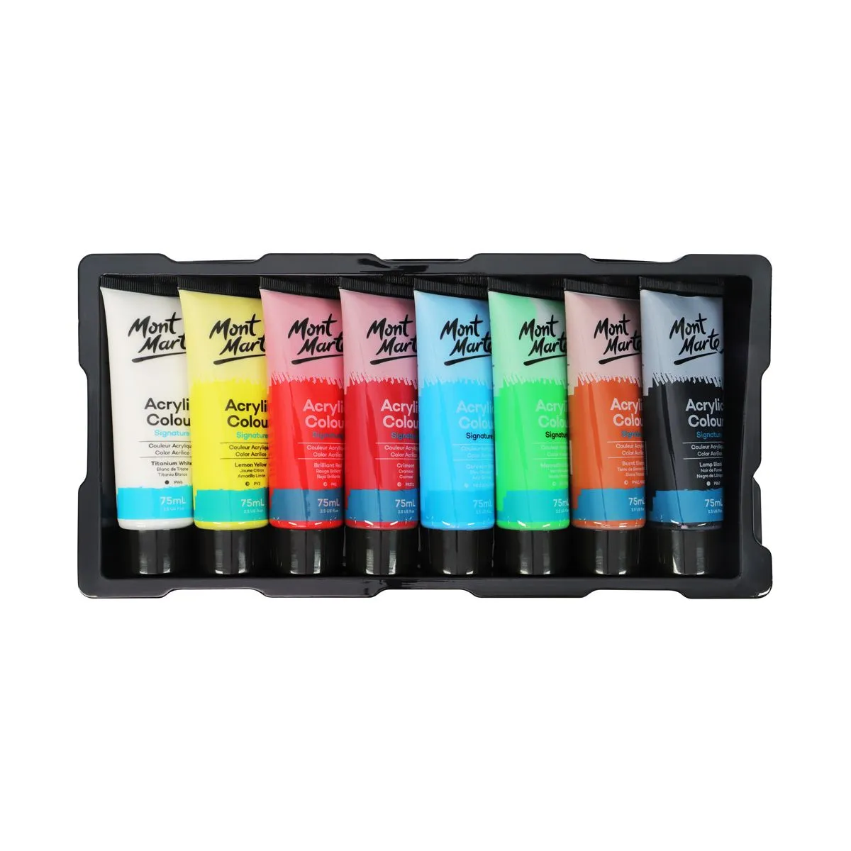 Mont Marte Acrylic Colour Paint Set 8pc x 75ml image 3