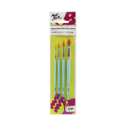 Mont Marte Brush Set 4pc BMHS0040 Default Title