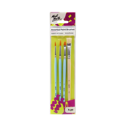 Mont Marte Brush Set 4pc BMHS0042 Default Title