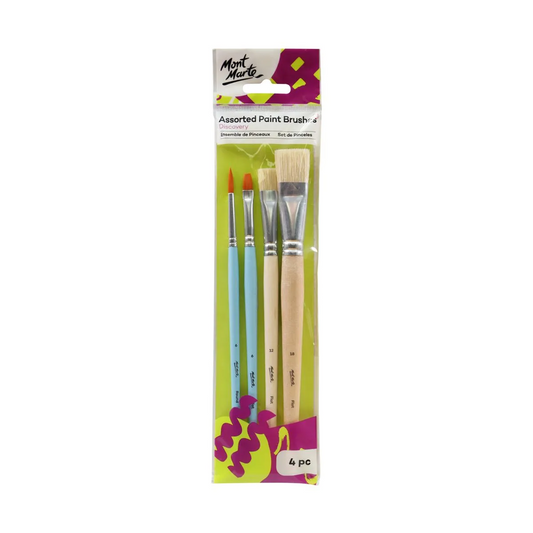 Mont Marte Brush Set 4pc BMHS0043 Default Title