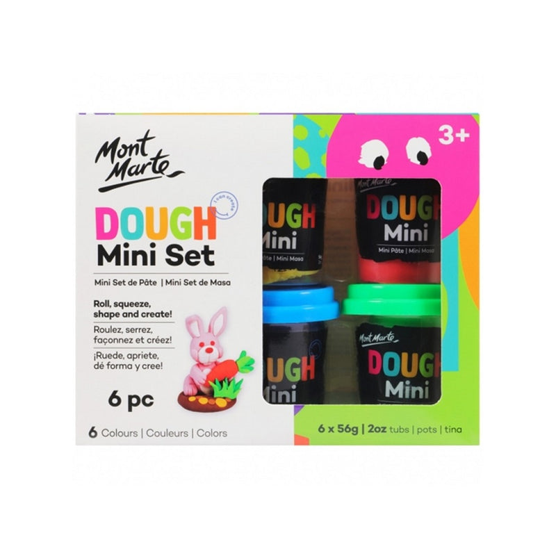 Mont Marte Kids Dough Mini Set 6pce x 60gm