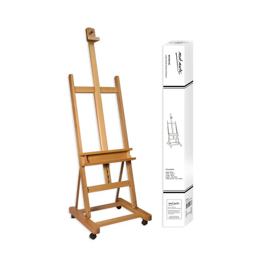 Mont Marte Large Studio Easel with castors Beech Wood Default Title